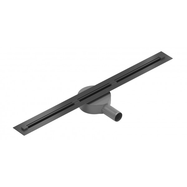 Трап для душу MEXEN FLAT 60 SUPER SLIM BLACK 360 ° чорний