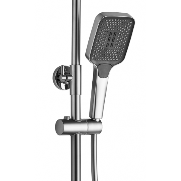 Душовий гарнітур REA HELIX NICKEL BRUSHED матовий нікель з виливом *