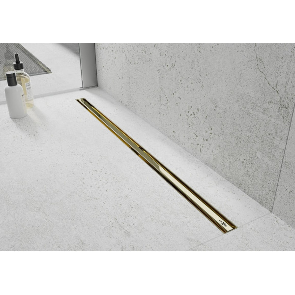 Трап для душу MEXEN FLAT 60 SLIM GOLD 360 ° золотий
