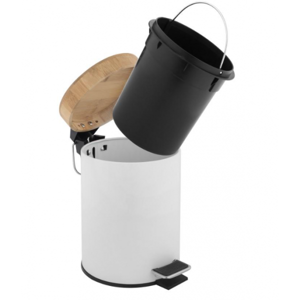 Кошик для сміття YOKA BIN WHITE BAMBOO 3л. для ванної кімнати *