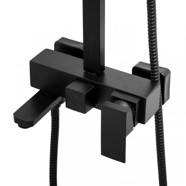 Душовий гарнітур YOKA CUBE 30 BLACK з виливом