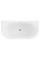 Ванна пристінна MEXEN OVAL 150x75 WHITE акрилова