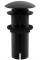 Донний клапан для раковини KOHLMAN CLICK-CLACK BLACK з переливом *