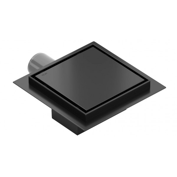 Трап для душу MEXEN FLAT 12х12 BLACK чорний квадратний *