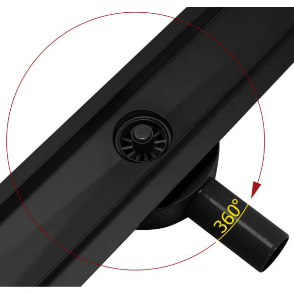 Трап для душу REA NEO 60 PRO BLACK 2в1 чорний *