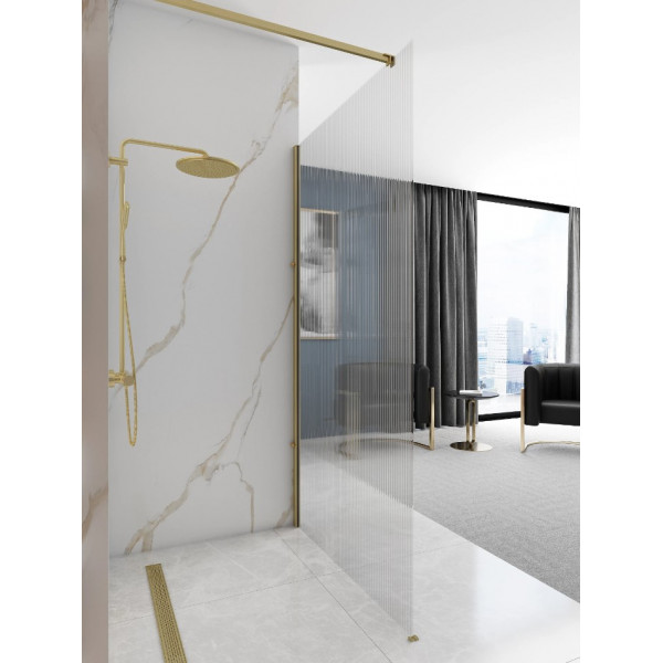 Душова стінка REA AERO 90 INTIMO BRUSHED GOLD