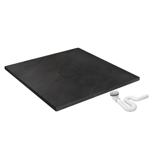 Душовий піддон REA STONE 90x90 BLACK