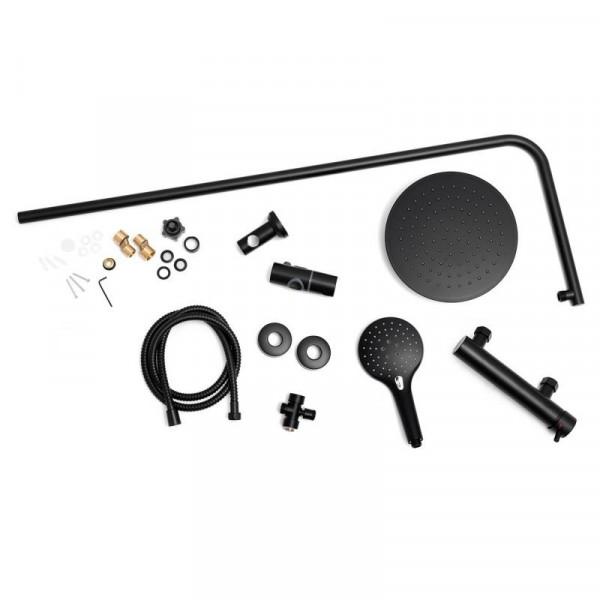 Душовий гарнітур YOKA BERGEN 25 BLACK чорний