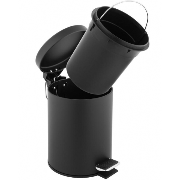 Кошик для сміття YOKA LABI BLACK 3л. для ванної кімнати