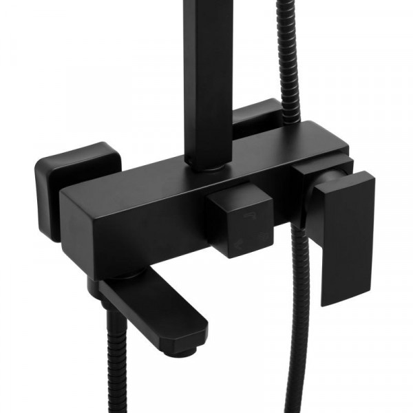 Душовий гарнітур YOKA CUBE 25 BLACK з виливом *