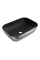 Умивальник (раковина) MEXEN RITA SILVER BRUSHED BLACK MATT накладний
