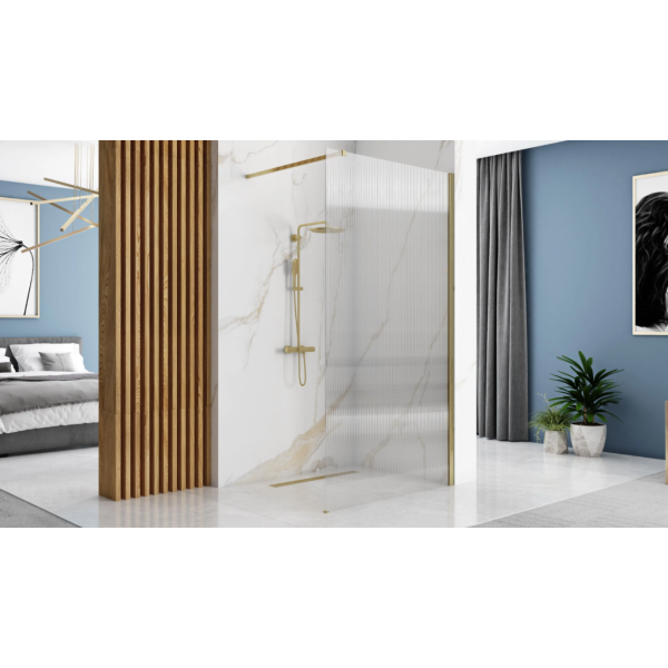 Душова стінка REA AERO 120 INTIMO BRUSHED GOLD