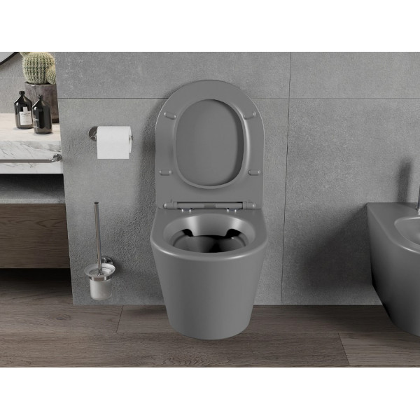 Підвісний унітаз MEXEN RICO DARK GREY MATT сірий