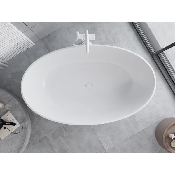 Ванна окрема MEXEN PARMA 160х95 WHITE MATT з штучного каменю