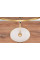 Умивальник (раковина) REA SOFIA MINI GOLD WHITE накладний