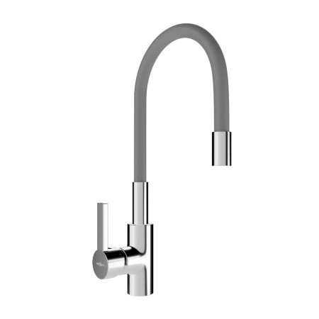 Змішувач для кухні MEXEN FLEX GREY CHROME сірий хром