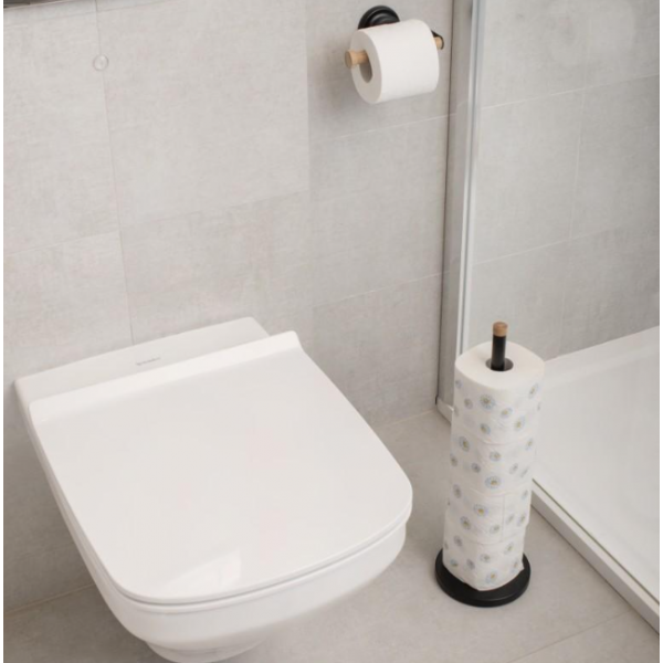 Стійка для туалетного паперу YOKA SP1 BLACK BAMBOO