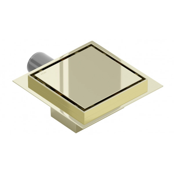 Трап для душу MEXEN FLAT 12х12 GOLD золотий квадратний