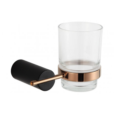 Склянка для зубних щіток MEXEN ARON BLACK ROSE GOLD