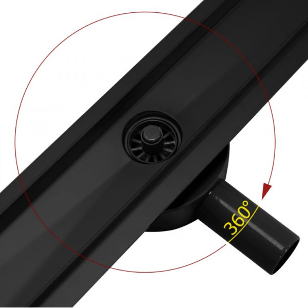 Трап для душу REA PURE NEO 50 PRO BLACK 2в1 чорний *