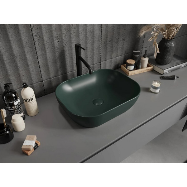 Умивальник (раковина) MEXEN ROSA DARK GREEN MATT накладний