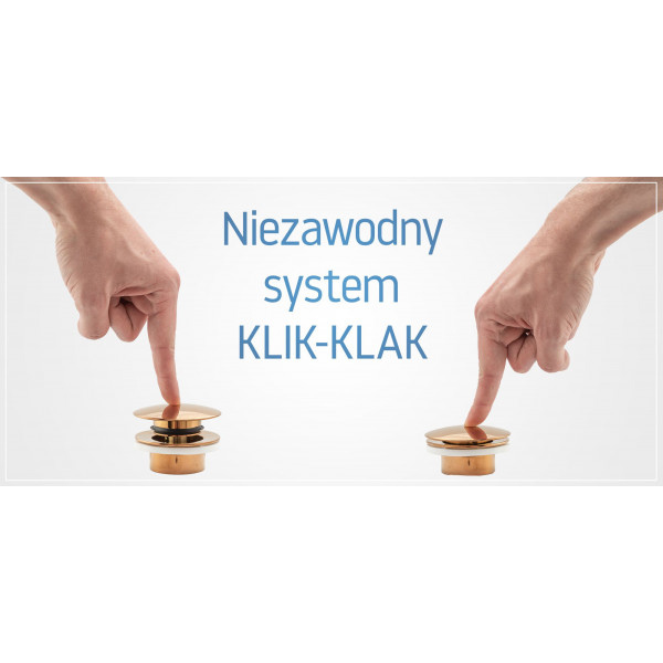 Донний клапан для раковини REA CLICK-CLACK CHROME універсальний