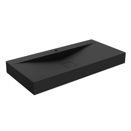 Умивальник (раковина) MEXEN POLI 100 BLACK MATT накладний підвісний
