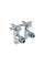 Кран кутовий для рушникосушки Raftec Premium 1/2х1/2 Chrome, 2шт.