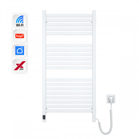 Электрический полотенцесушитель NAVIN Авангард X 480х1000 Sensor с WI-FI правосторонний, белый