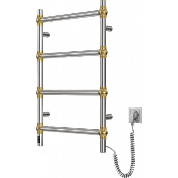 Полотенцесушитель нержавеющий электрический Navin Retro 500х800 Sensor с Wi-Fi цвет золотые шары, правый