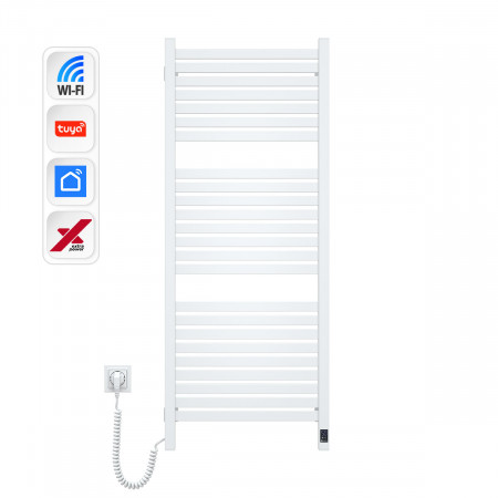 Электрический полотенцесушитель NAVIN Авангард X 480х1200 Sensor с WI-FI левосторонний, белый