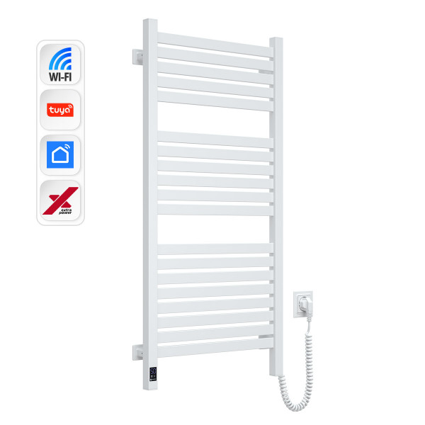 Электрический полотенцесушитель NAVIN Авангард X 480х1000 Sensor с WI-FI правосторонний, белый