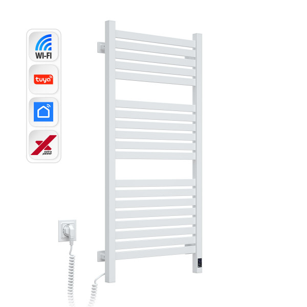 Электрический полотенцесушитель NAVIN Авангард X 480х1000 Sensor с WI-FI левосторонний, белый