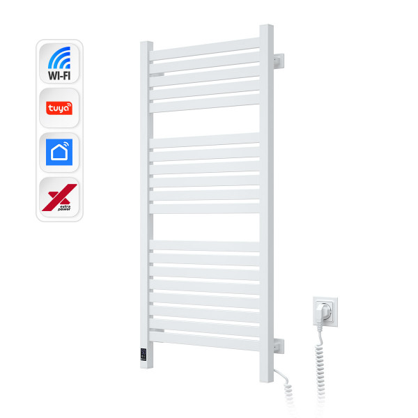 Электрический полотенцесушитель NAVIN Авангард X 480х1000 Sensor с WI-FI правосторонний, белый