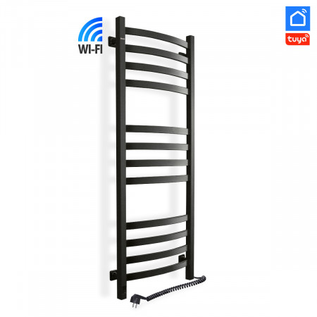 Полотенцесушитель электрический Navin Avalon 480х1200 Sensor с Wi-Fi правый, черный муар
