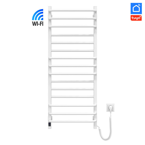 Полотенцесушитель электрический Navin Грандис 480х1200 Sensor с Wi-Fi, правый с таймером, белый