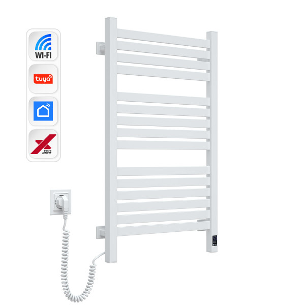 Электрический полотенцесушитель NAVIN Авангард X 480х800 Sensor с WI-FI левосторонний, белый