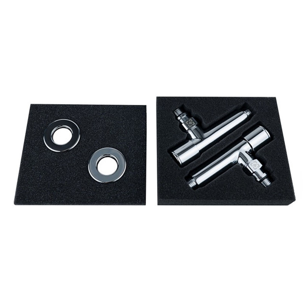 Кран кутовий подовжений для рушникосушки Raftec 1/2х1/2 Chrome, 2шт.