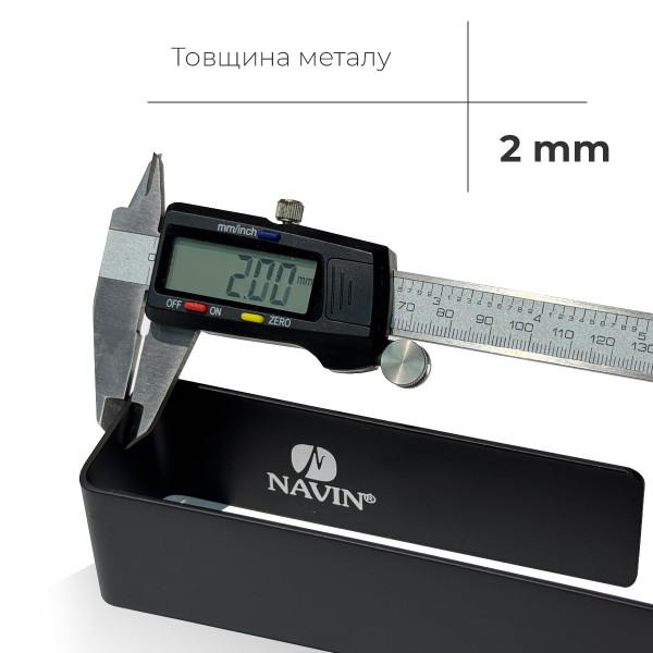 Тримач для рушників Navin 230 мм, чорний матовий
