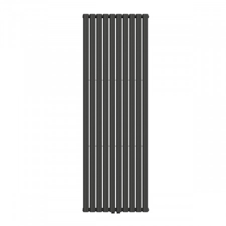 Вертикальный радиатор Ellipse Double  600х1800-10 (50 мм), anticor, черный муар