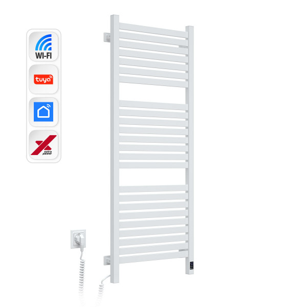Электрический полотенцесушитель NAVIN Авангард X 480х1200 Sensor с WI-FI левосторонний, белый
