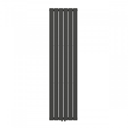 Вертикальный радиатор Largo Double 456*1800-6 (50мм), anticor, черный муар