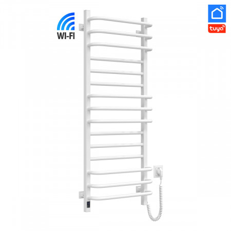 Полотенцесушитель электрический Navin Грандис 480х1200 Sensor с Wi-Fi, правый с таймером, белый
