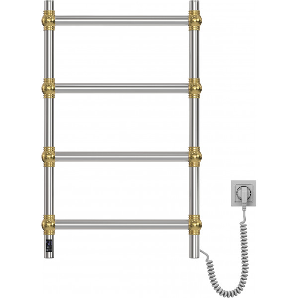 Полотенцесушитель нержавеющий электрический Navin Retro 500х800 Sensor с Wi-Fi цвет золотые шары, правый