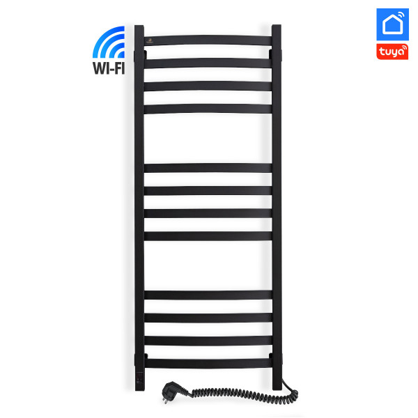 Полотенцесушитель электрический Navin Avalon 480х1200 Sensor с Wi-Fi правый, черный муар