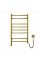 Нержавеющий полотенцесушитель электрический NAVIN Камелия 480х800 Sensor, золото, правый