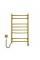 Нержавеющий полотенцесушитель электрический NAVIN Камелия 480х800 Sensor, золото, левый