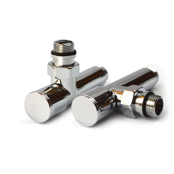 Кран кутовий подовжений для рушникосушки Raftec 1/2х1/2 Chrome, 2шт.