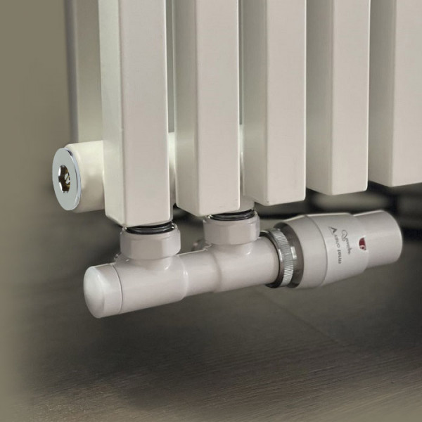 Комплект термостатический Vario Term TWINS 50 мм, угловой, правый, белый TSGS0206CFK/P