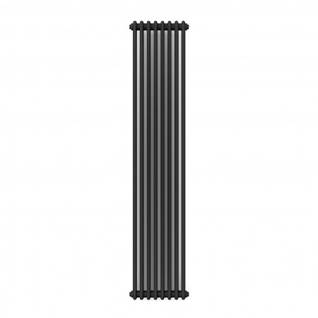 Вертикальный радиатор Calidum 2-8 380х1800, anticor, черный муар